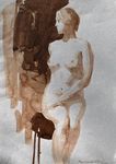Надежда Воронцова (Авторская графика - 
                  42 x 30 см) Муза 3