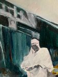 Елена Троянская (Картина, живопись - 
                  30 x 30 см) Ожидание такси