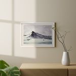 Светлана Юматова (Авторская графика - 
                  45 x 30 см) Горный зимний пейзаж #1