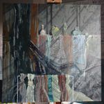 Ася Багаева (Картина, живопись - 
                  60 x 60 см) Магазинчик бабушки