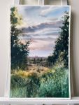 Жанна Губина (Авторская графика - 
                  36 x 56 см) На горизонте
