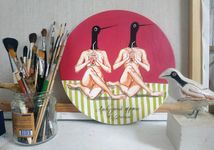 Наталья Лотарева (Картина, живопись - 
                  30 x 30 см) Арбузный фреш