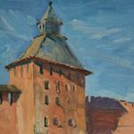 Регина Буглеева (Авторская графика - 
                  30 x 20 см) Новгородский кремль