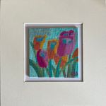 Нисо Атаханова (Авторская графика - 
                  22 x 22 см) Букет