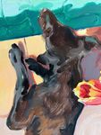 Илья Филатов (Картина, живопись - 
                  80 x 70 см) Визард у воды