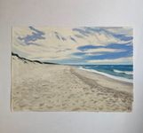 Алексей Кротов (Авторская графика - 
                  30 x 21 см) Куршская коса
