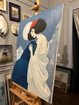Нина Григель (Картина, живопись - 
                  80 x 100 см) В горах холодно, обнимайтесь с йети