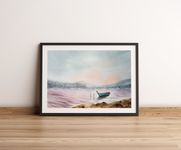 Светлана Юматова (Авторская графика - 
                  53 x 36 см) На озере туман