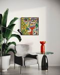 Нина Цориева (Картина, живопись - 
                  70 x 70 см) Портрет женщины