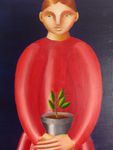 Саша Катинаускиене (Картина, живопись - 
                  60 x 60 см) Садовники. Диптих