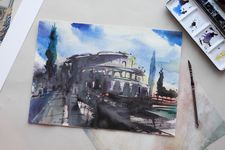 Дарья Парий (Авторская графика - 
                  36 x 26 см) Рим