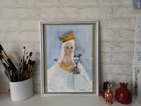 Елена Санина (Авторская графика - 
                  27 x 39 см) Не пей вина, Гертруда