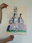 Наталья Лотарева (Авторская графика - 
                  36 x 51 см) Маршруты CHANEL (2)