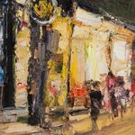 Евгений Бурцев (Картина, живопись - 
                  80 x 80 см) Вечер на Ката-Бич