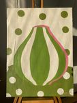 Shomina Ti (Картина, живопись - 
                  30 x 40 см) Ваза Салатовая