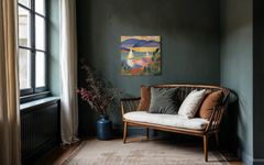 Нина Цориева (Картина, живопись - 
                  70 x 70 см) Морской пейзаж