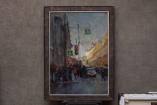 Евгений Бурцев (Картина, живопись - 
                  50 x 70 см) Вид на Владимирский Собор