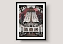 Ольга Забловская (Графика печатная - 
                  50 x 70 см) Места силы. РАН