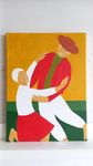 Саша Катинаускиене (Картина, живопись - 
                  30 x 40 см) Танец. Пастух и девушка