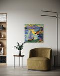 Нина Цориева (Картина, живопись - 
                  70 x 70 см) Морской пейзаж