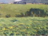 Регина Буглеева (Картина, живопись - 
                  40 x 40 см) Поле подсолнухов