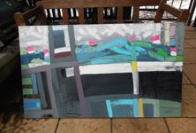 Андрей Шенгелия (Картина, живопись - 
                  120 x 70 см) Белый мост