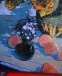 Игорь Крапарь-Щербаков (Картина, живопись - 
                  60 x 60 см) Подсолнухи с синими цветами