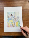 Наталья Чобанян (Графика печатная - 
                  21 x 29 см) Поцелуй
