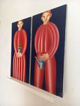 Саша Катинаускиене (Картина, живопись - 
                  60 x 60 см) Садовники. Диптих