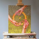 Мария Мельцаева (Картина, живопись - 
                  40 x 50 см) Вместе