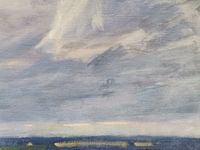 Ольга Семченко (Картина, живопись - 
                  50 x 19.7 см) Облака над Камой