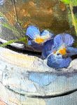 Алина Буглеева (Картина, живопись - 
                  40 x 30 см) Анютины случайно попались под руку