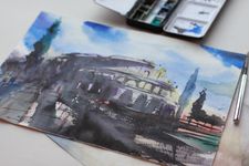 Дарья Парий (Авторская графика - 
                  36 x 26 см) Рим