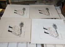 Наталья Лотарева (Графика печатная - 
                  35.5 x 47 см) Редкие птицы