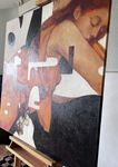 Ольга Рикун (Картина, живопись - 
                  100 x 100 см) Спящая
