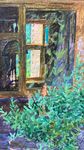 Ксения Козлова (Авторская графика - 
                  14.5 x 21.5 см) Дачное окно