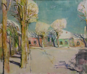 Рустам Тураев (Картина, живопись - 
                  100 x 80 см) Зима в красивом переулке