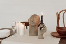 Анна Цицулина (Жукова) (Скульптура - 
                  7.5 x 16.5 см) Подсвечник-рука "Contemplation" держащая
