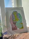 Серафима Голубева (Авторская графика - 
                  21 x 29.7 см) Женщина в цветной коже