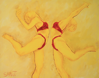 Желтые из серии "Танец"