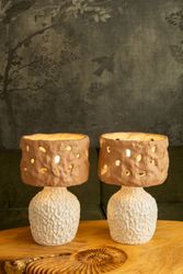 Настольные светильники "Сырные скалы"