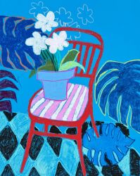 Натюрморт с красным стулом