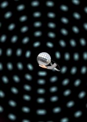 Рука с диско-шаром