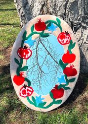 The color of pomegranates