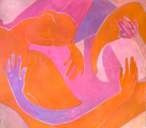 Вдвоем. Оранжевый и сиреневый