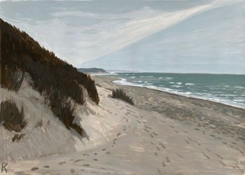 Дюны янтарного пляжа