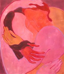 Вдвоем. Красный и розовый