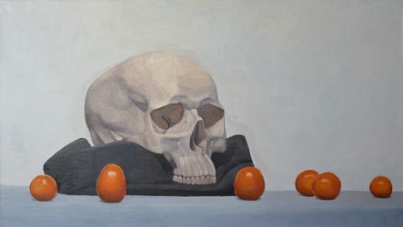 Натюрморт с черепом и овощами