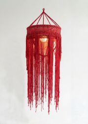 Подвесной светильник "Красный Д65"