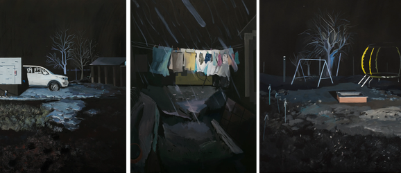 Дача зимой (триптих)